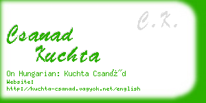 csanad kuchta business card